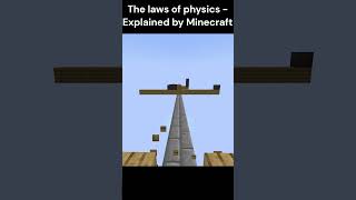 The laws of Physics  Explained by Minecraft minecraft minecraftshorts gaming [upl. by Regdirb]