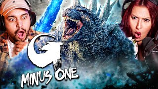 GODZILLA MINUS ONE 2023 MOVIE REACTION  SURPASSED OUR EXPECTATIONS  FIRST TIME WATCHING  REVIEW [upl. by Arahc]