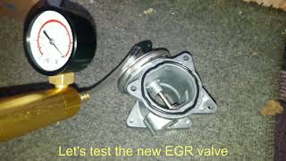 EGR Valve removal and Test 0401 Insufficient EGR flow [upl. by Aehtla]