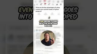 3 reasons to use pre commit hooks python django protips memes skill growth code tips [upl. by Ycrad]