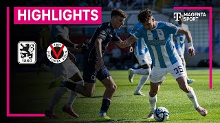 TSV 1860 München  FC Viktoria Köln  Highlights 3 Liga  MAGENTA SPORT [upl. by Ititrefen]