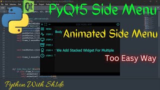 PyQt5 The Easiest Way To Make Side Menus With Animation [upl. by Uhthna790]