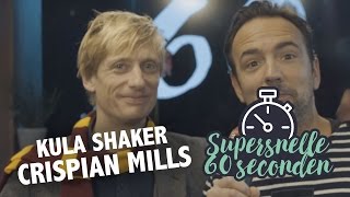 Superfast 60 Second Interview with Crispian Mills of Kula Shaker [upl. by Arenahs]