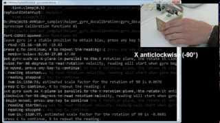 Gyroscope calibration routine for AVR Atmega Arduino and other micro [upl. by Adnovahs]