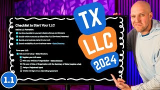 How to Start an LLC in Texas in 2024 Free Checklist [upl. by Eipper133]