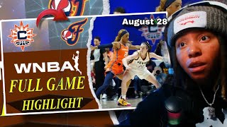 Close Game🔥LoftyLiyah Reacts To Indiana Fever vs Connecticut Sun Full Game Highlights [upl. by Emmalynn859]