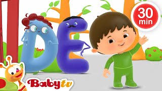 Charlie conoce las letras A  F 😀  Charlie amp el alfabeto en inglés  Dibujos animados BabyTVSP [upl. by Hamachi]