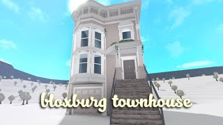 building a TOWNHOUSE in bloxburg [upl. by Aerbas]