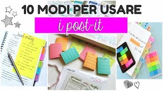 10 MODI PER USARE I POST IT e migliorare il METODO DI STUDIO  Morgana Aurioso [upl. by Moulton]