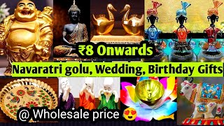 Cheap and Best Return gift for all occasion wholesale Sowcarpet God idols Gift ideas Navaratri golu [upl. by Annaear]