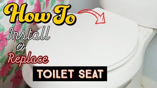 How To Replace Toilet Seat Install Easy Simple [upl. by Chadburn]