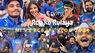 MI vs RCB Highlights Rcb ke fans Rodiye 😂 RCB Nahi Ye HaaRCB Hai 😂😂😂 IapL Vlog [upl. by Aremat]