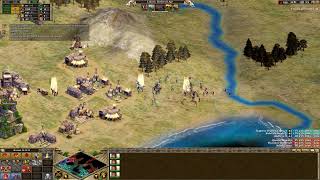 Rise of Nations Extended Edition 3vs3 tough battle gameplay 2024 09 25 21 19 [upl. by Nibaj426]