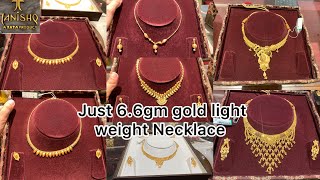 Just 66gm starts💥Tanishq Gold Necklace designs with price  Gold Necklace  Tanishq jewellery [upl. by Baese]