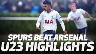 HIGHLIGHTS  SPURS U23s 32 ARSENAL U23s [upl. by Gnal]