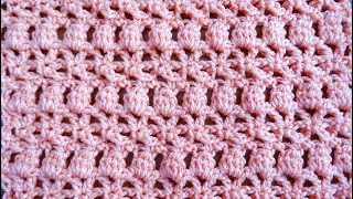 Alluring Clusters Crochet Stitch  Right Handed Crochet Tutorial [upl. by Amehsat]