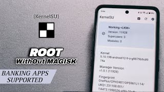 Root Any Android Without Magisk amp Install KernelSU  Fix Banking Apps amp Play Integrity ✔️ [upl. by Shel]