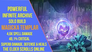 Powerful Magicka Templar Solo Build for Infinite Archive in ESO [upl. by Buke]