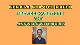 KSR  PREVIOUS QUESTIONS AND ANSWERS WITH RULES EXPLAINED [upl. by Nolyak]