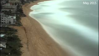 Narrabeen Beach erosion and recovery timelapse April 2015 storm [upl. by Rihsab]