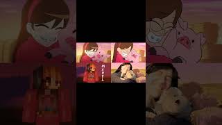 Gravity Falls Anime vs Original vs Real Life vs Minecraft FASH Animation [upl. by Laro]