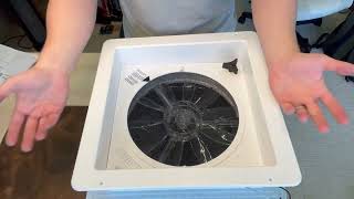 Starvent RV Roof Vent Fan Review Great for keeping the moisture out of your camper [upl. by Nyrmac960]