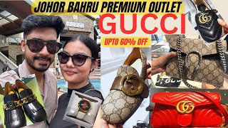 JOHOR BAHRU PREMIUM OUTLET UPTO 70 OFF ON GUCCI STORE [upl. by Kendrah]