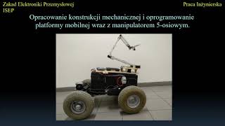 Programowanie robota mobilnego  przykład pracy inżynierskiej na Wydziale Elektrycznym [upl. by Lewin]