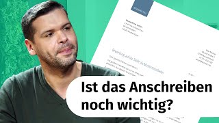 Ist das Anschreiben noch wichtig [upl. by Yrrep]