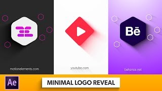 Minimal Logo Reveal Template  After Effects Template  2D Flat Logo Reveal  No Plugins Required [upl. by Laroc]