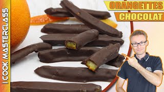 ✅LA MEILLEURE RECETTE DORANGETTES CHOCOLAT MAISON  Des orangettes confites au chocolat noir [upl. by Tresa568]