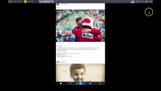 How To Upload Photos From PC To Instagram using Bluestacks 2016 [upl. by Nolyarb436]