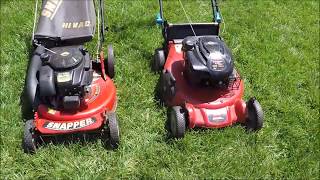 The Snapper amp Toro Super Recycler Lawn Mower BakeOff Competition  Which Cuts BetterJune 152017 [upl. by Nomsed503]