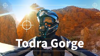 Todra Gorge  Tinghir to the Sahara Desert Morocco Solo ADV Motorcycle in the Atlas S1 Ep4 [upl. by Bryna]