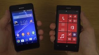 Sony Xperia E1 vs Nokia Lumia 520 [upl. by Romo]