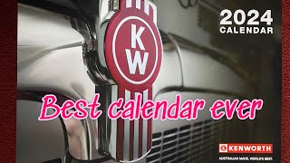 Kenworth Calendar 2024 is awesome kenworth kenworthtrucks truck [upl. by Ianthe]