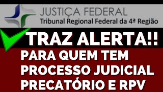 TRF4 ALERTA QUEM ESTA´COM PROCESSO PROCESSO JUDICIALSAIBA MAIS [upl. by Dirfliw545]