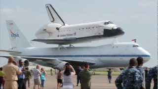 Space Shuttle Endeavours final quotflightquot onboard a Boeing 747 [upl. by Esemaj]