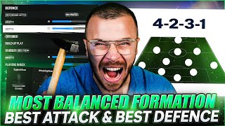 FC 24 Mosт Balanced Formation BEST ATTACK amp BEST DEFENSE  4231 Narrow Tactics amp Instructions [upl. by Yetta]