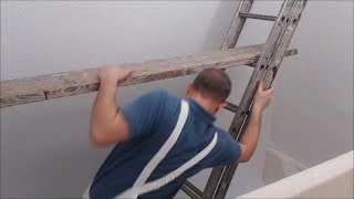 What scaffold to use for decorating a staircase [upl. by Irep]