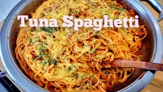 Tuna Spaghetti Economical Meals for 4 to 6 people [upl. by Onimixam]