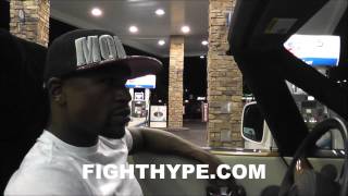 FLOYD MAYWEATHER ROLLS TO MCDONALDS FOLLOWING CANELO VICTORY PT 2 quotCANT GO NOWHEREquot [upl. by Andrea]