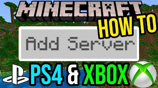 How To Add Servers On Minecraft PS45 amp Xbox [upl. by Kcirrad999]