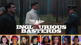 Reactors Reacting to ALDO RAINE CARVES HIS quotMASTERPIECEquot  Inglourious Basterds 2009 [upl. by Viki]