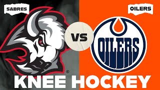 🚨SABRES VS OILERS 🚨  KNEE HOCKEY LEAGUE [upl. by Nola]