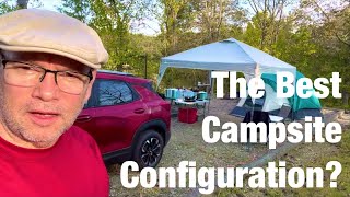 Campground Tent Campsite Setup for Comfort Luxury and Efficiency [upl. by Poore]