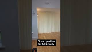 Sliding door Allusion blind transformation by Rainbow Blinds [upl. by Janos620]