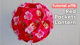 DIY Chinese New Year Angpao Lantern CNY Decorations 新年裝飾紅包燈籠製作  The Idea King Tutorial 177 [upl. by Aleira653]