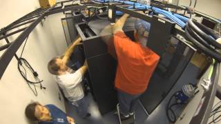 Time Lapse IT installs new server room [upl. by Etnohs]