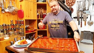 Töltött paprika Paradicsomos húsgombóc Pit Boss grill Szoky konyhája [upl. by Matthaeus]